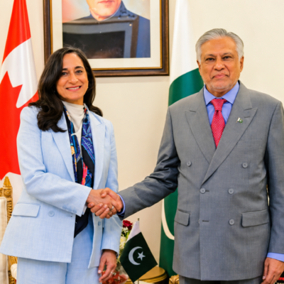 Canadian Foreign Minister Anita Anand Arrives in Pakistan for Official Visit