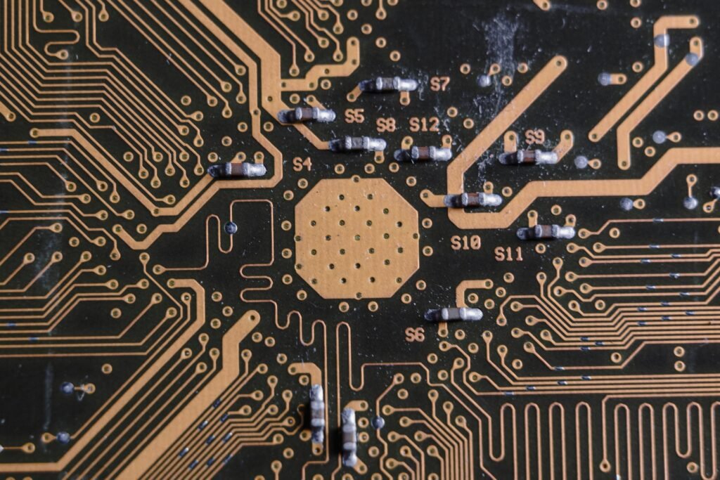 AI stock market correction 2026 illustrated with a close-up semiconductor chip
