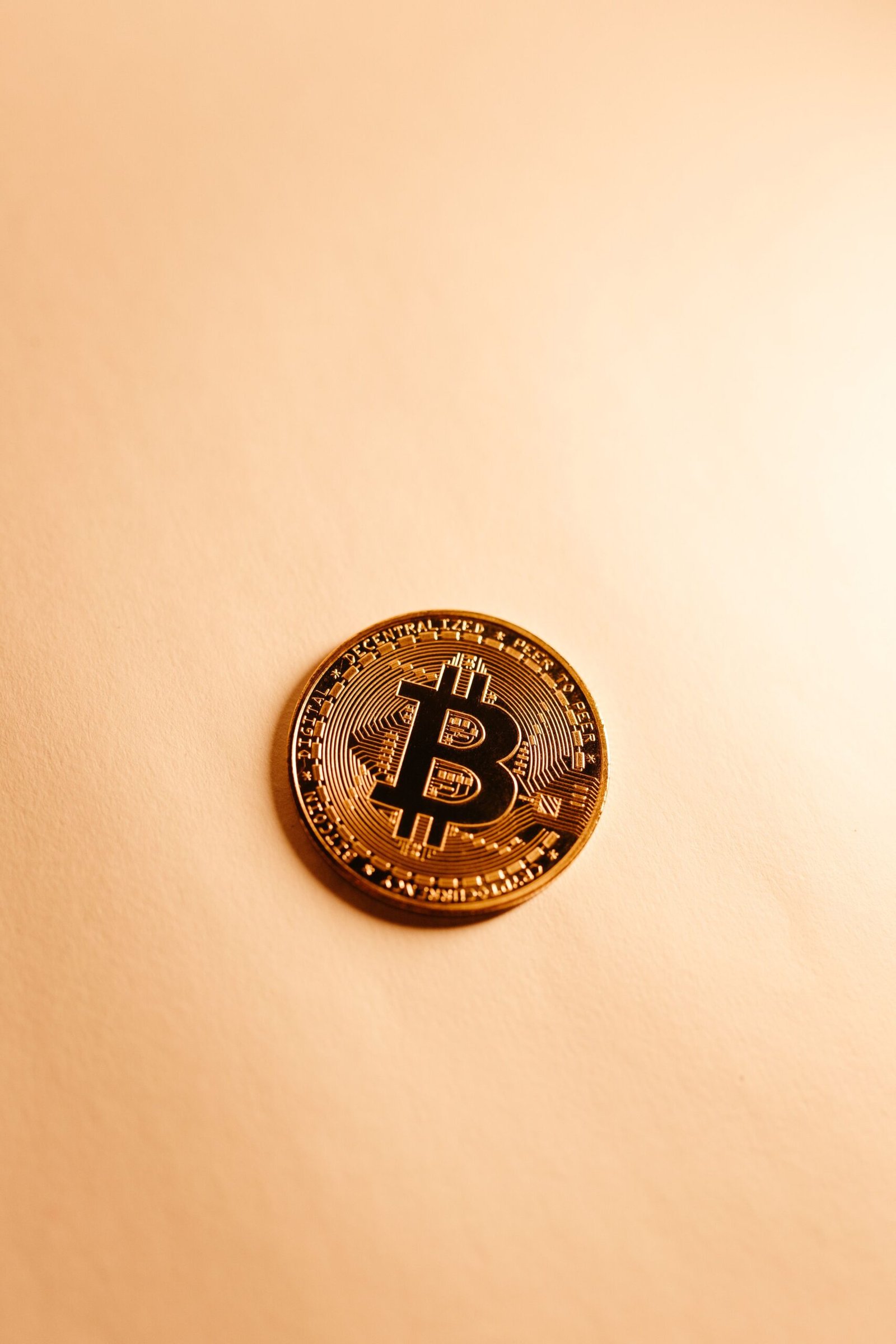 Cryptocurrency Bitcoin coin close-up representing Bitcoin's nearly exhausted 21 million supply cap