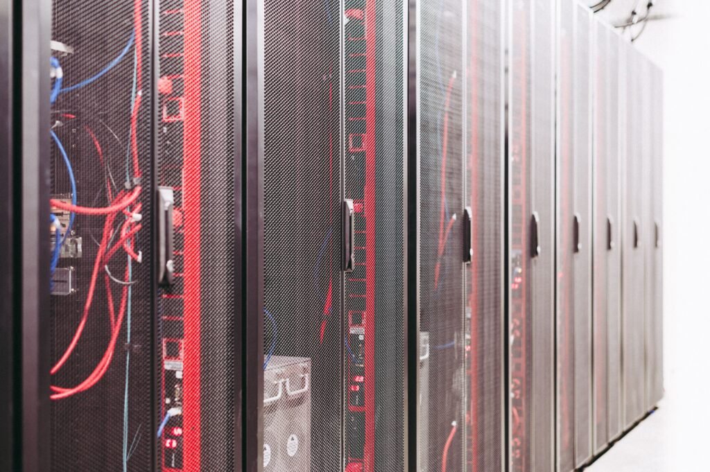 Nvidia OpenAI data center deal - server racks inside a modern AI data center