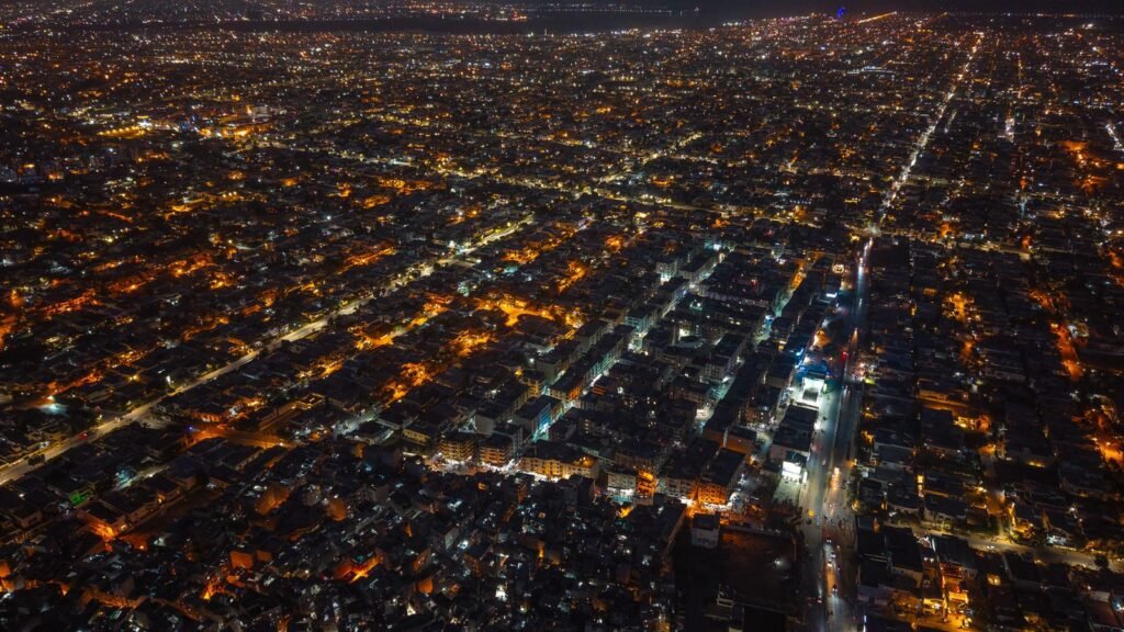 Aerial night view of Karachi skyline, the financial hub Pakistan's SECP Venture Capital Bill 2026 aims to formalize venture funding around
