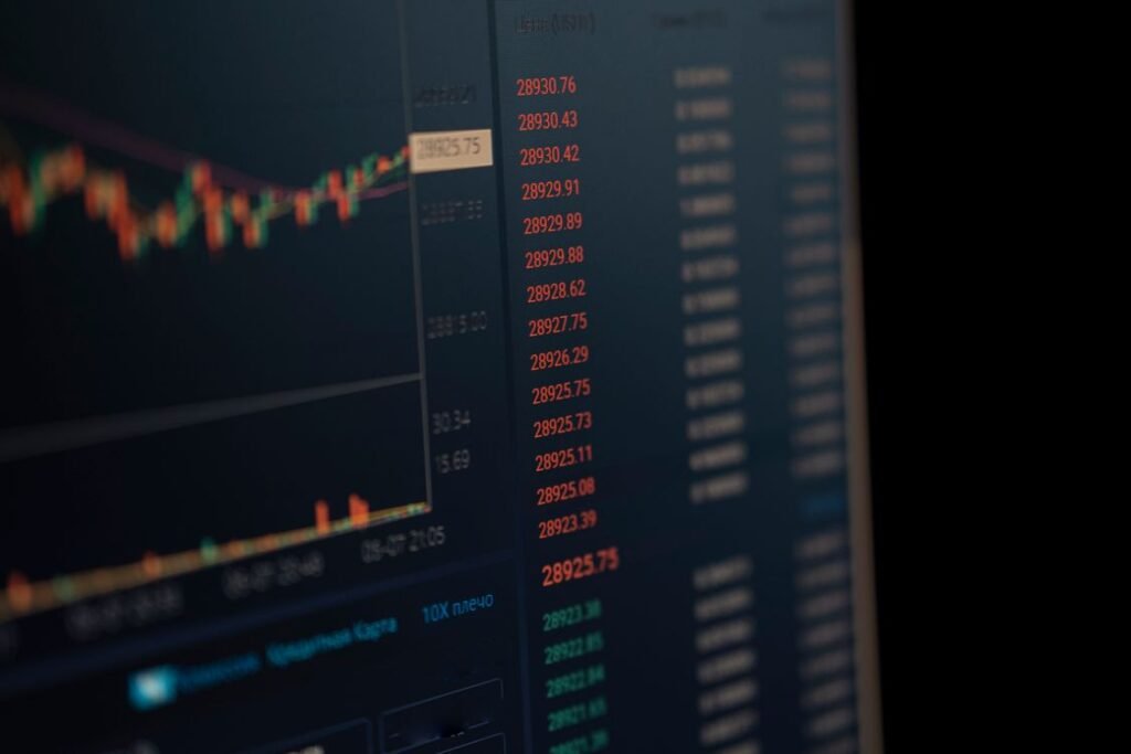 Cryptocurrency exchange chart on screen as Strategy resumes Bitcoin buying with a $370 million purchase