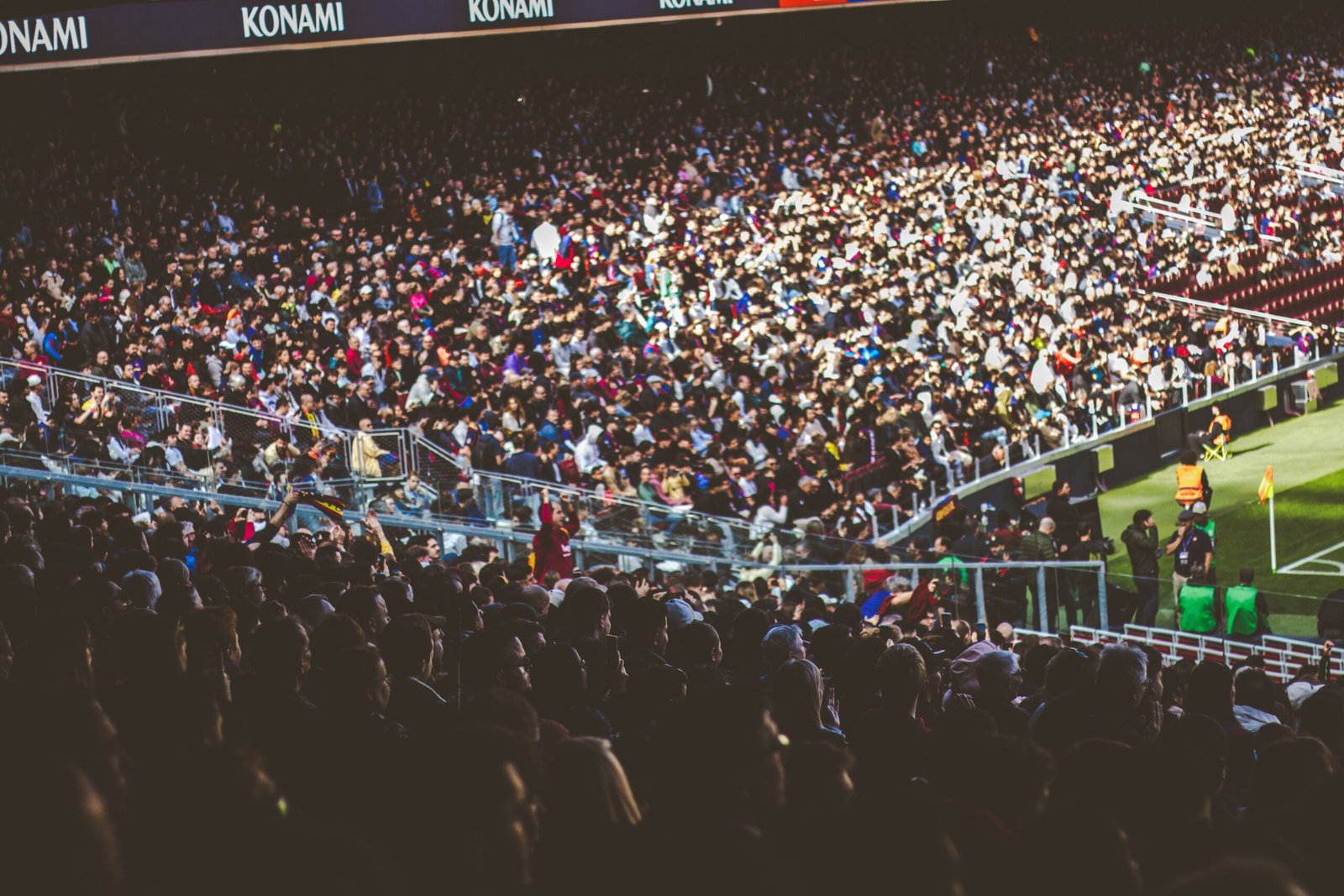 Packed soccer stadium crowd reflecting rising attendance and sponsor interest in women's professional leagues