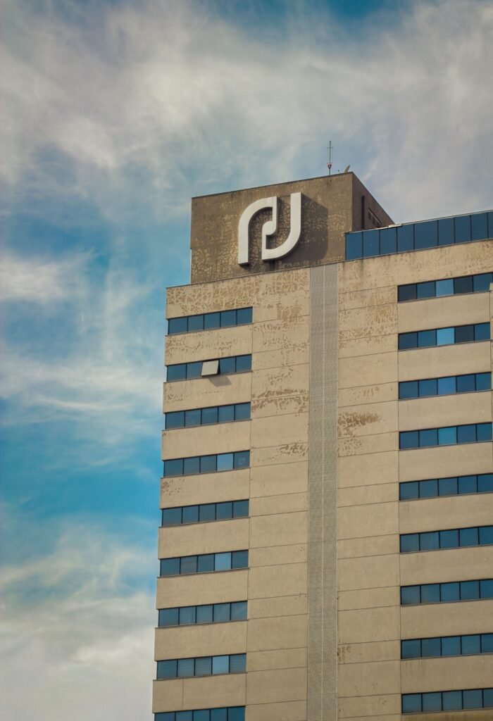 Modern corporate office building representing SECP builders developers registration push