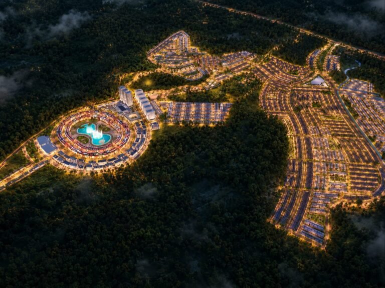 Park View City Islamabad aerial night view